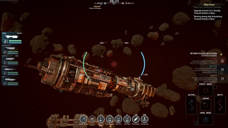 Illustration for article titled Massive Spaceship Battles Make A Very Cool MOBA